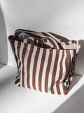 Odom Striped Tote Bag with Fruit Pocket